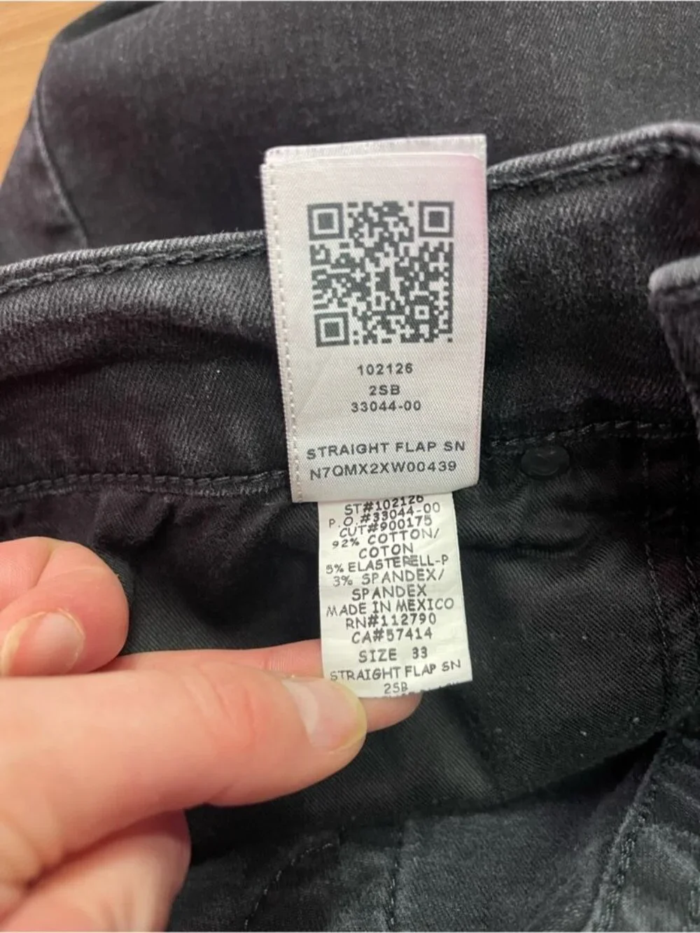 True Religion Ricky Straight Jeans Men's 33 Body Rinse Black Horseshoe